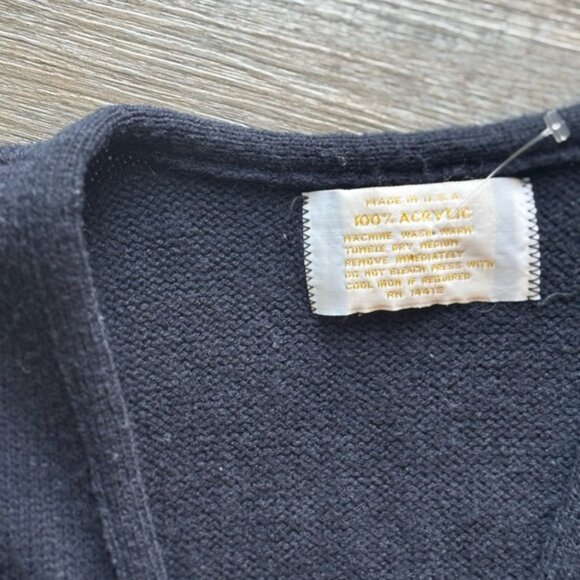 Vintage (like) Babaa/Ozma like Cropped Button Front SweaterVest top XS/S EUC - Picture 6 of 16